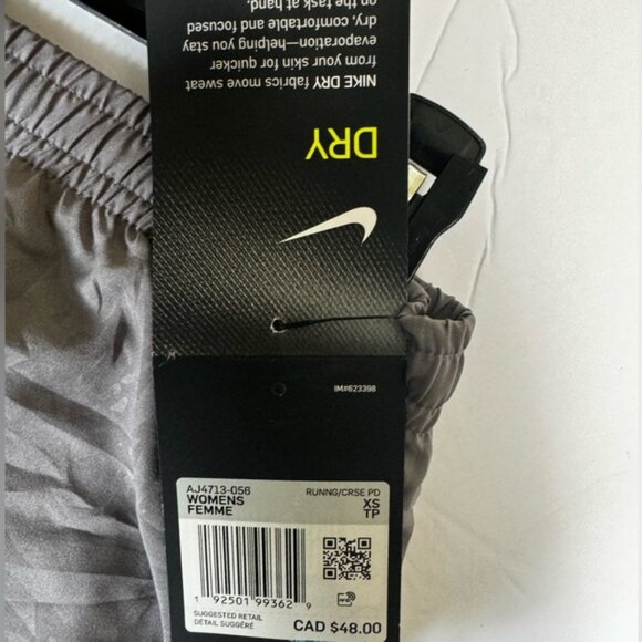 Nike NEW Tempo Dri Fit Lightweight Shorts Mesh Side Stretch Pocket Run Gray XS - Picture 14 of 16